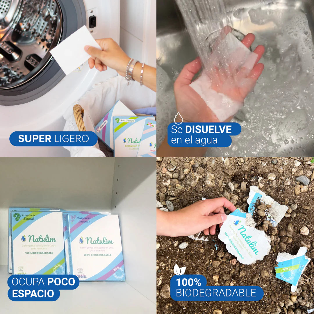NATULIM Laundry Detergent Eco Strips FLORAL | 40 Loads