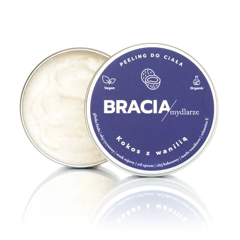 BRACIA MYDLARZE Coconut with Vanilla | fine-grained body peeling | 200g