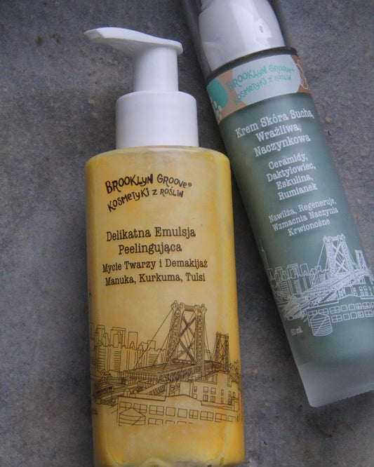 BROOKLYN GROOVE Cream for Dry, Sensitive, Capillary Skin, Ceramides, Date Tree, Aesculin, Chamomile | 50ml