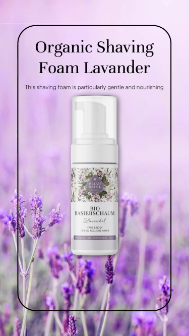 ELIAH SAHIL Organic Shaving Foam Lavander | 110ml