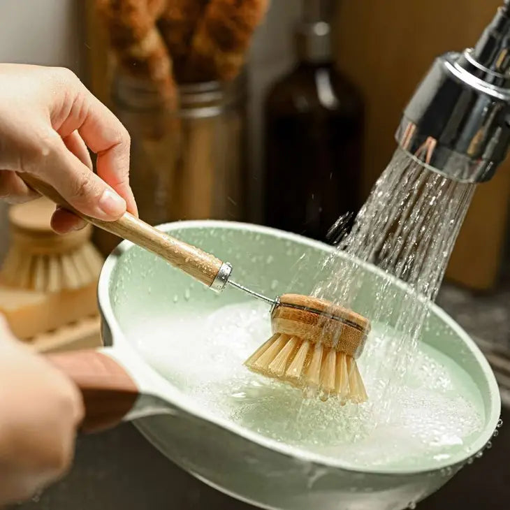 JUNGLE CULTURE Bamboo Dish Brush Set | Eco-Friendly Washing Up Brushes