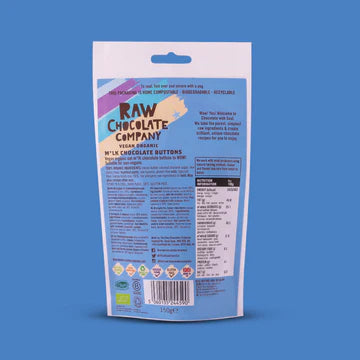 Raw Chocolate Company M*lk Chocolate Buttons | 150g