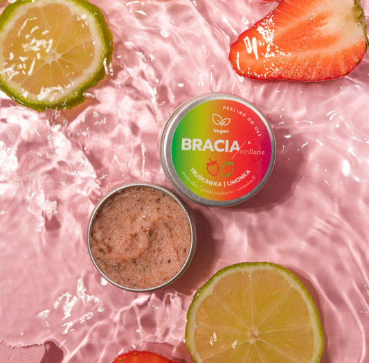 Bracia Mydlarze/The Soap Brothers Strawberry and Lime Lip Scrub