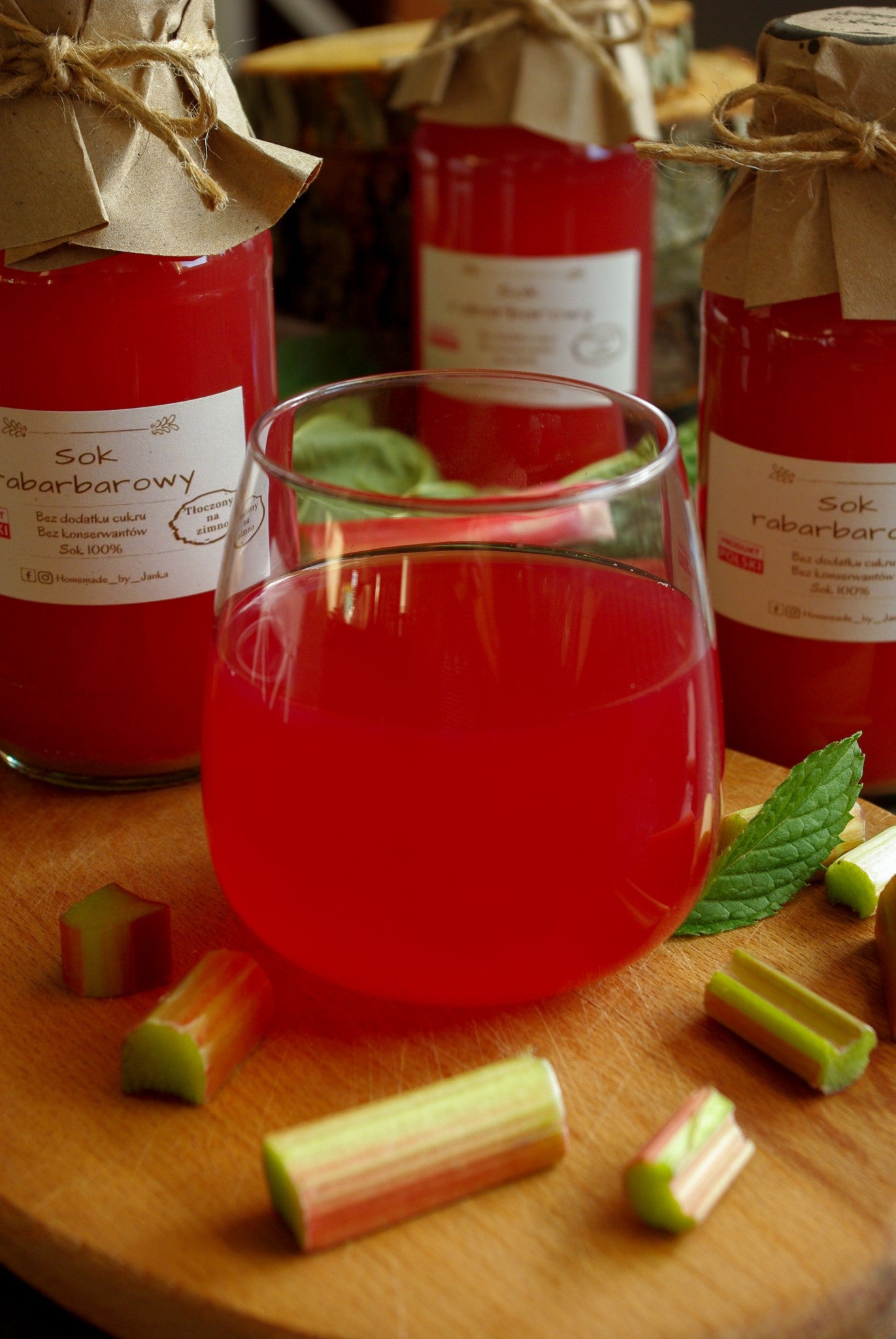 HOMEMADE BY JANKA Rhubarb Juice | Cold Pressed | 330ml