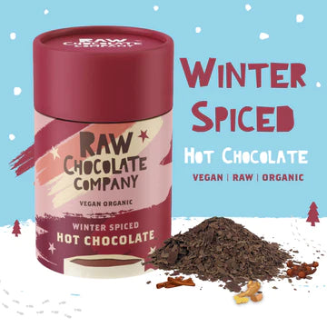 RAW CHOCOLATE COMPANY Winter Spiced Luxury Hot Chocolate, Vegan, Organic | 200g