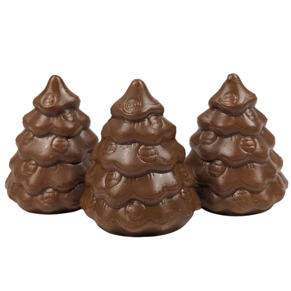 RAW CHOCOLATE COMPANY M*Lk Chocolate Christmas Trees, Vegan, Organic | 150g