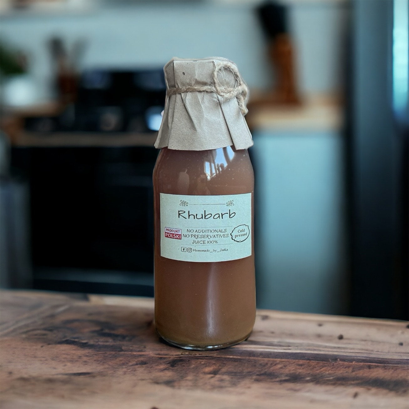 HOMEMADE BY JANKA Rhubarb Juice | Cold Pressed | 330ml