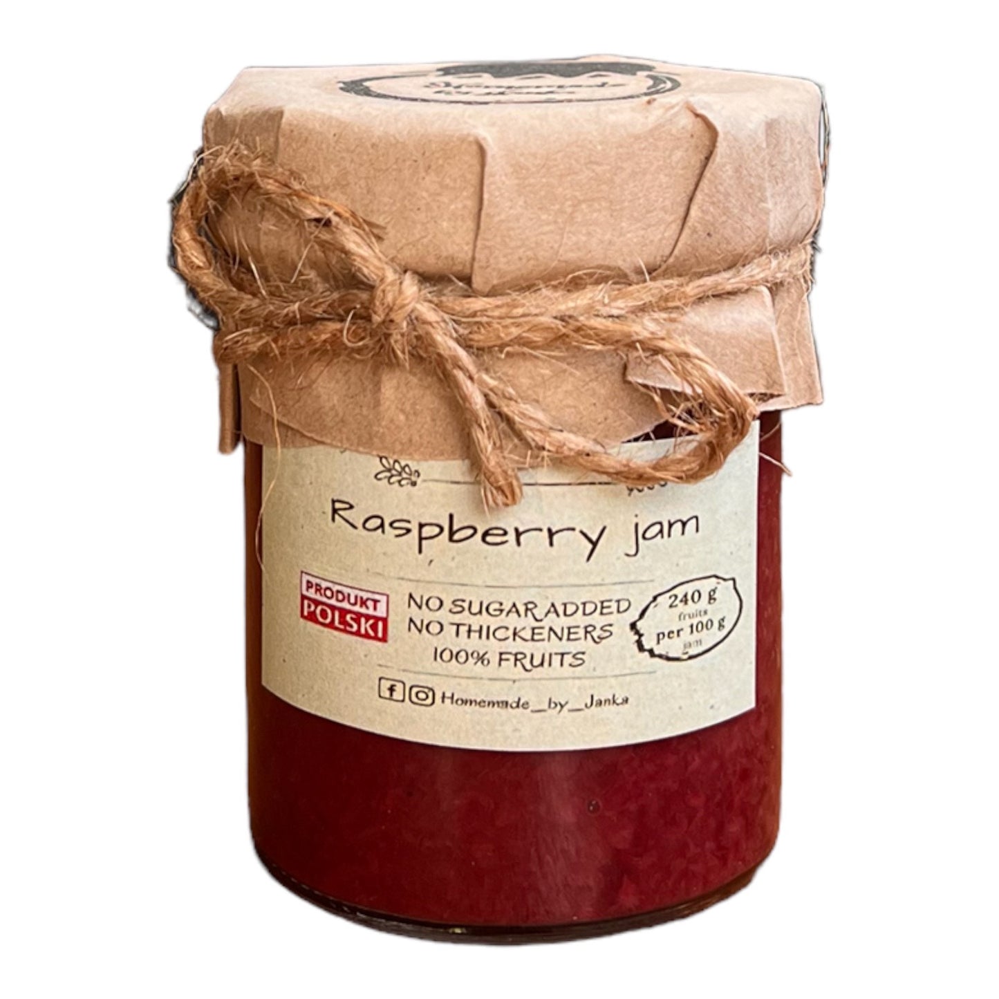 HOMEMADE BY JANKA Raspberry Jam | 220g