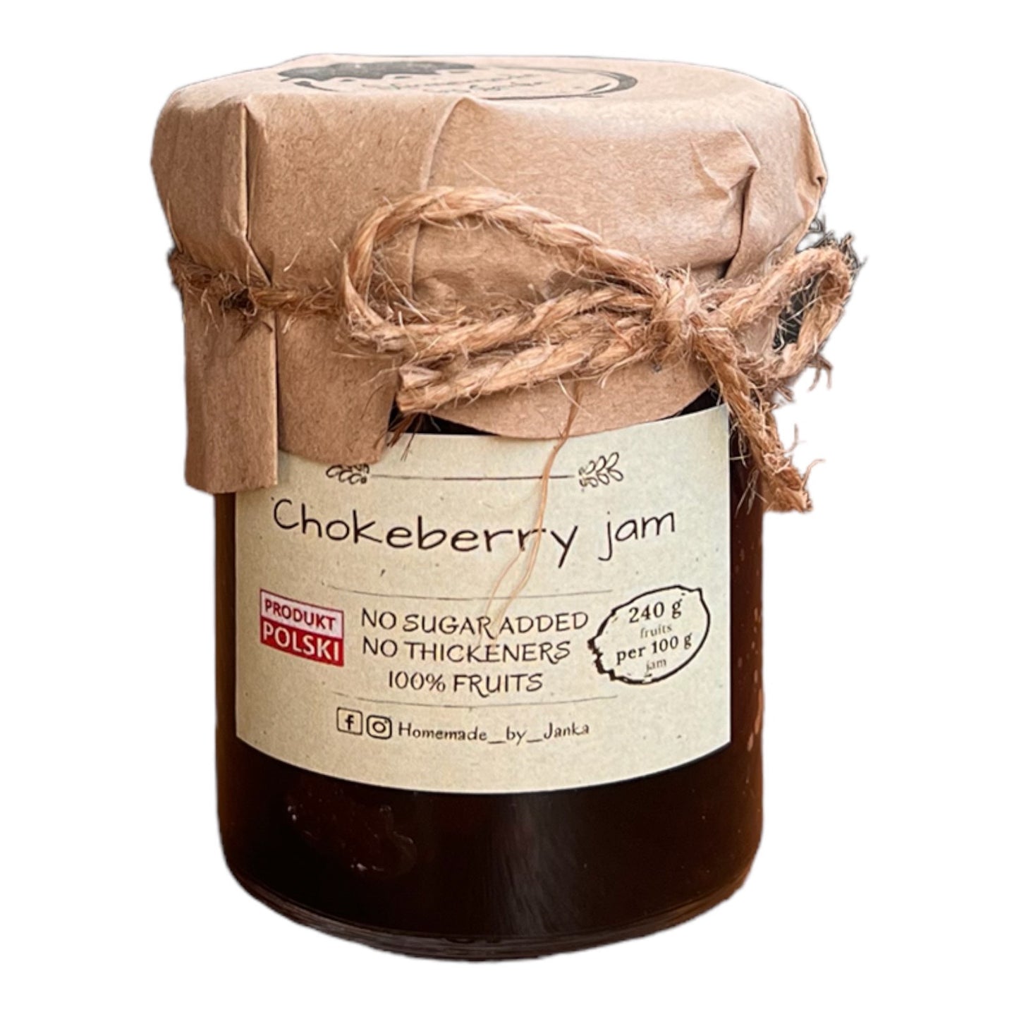 HOMEMADE BY JANKA Chokeberry Jam | 220g