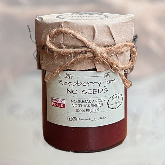 HOMEMADE BY JANKA Raspberry Jam No Seeds | 220g