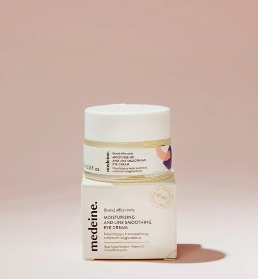 MEDEINE. Moisturizing and Line Smoothing Eye Cream | 15ml Best Before July 2024