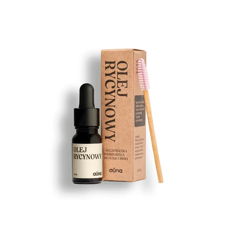 AUNA Pure Castor Oil with Brush /Eyebrow and Eyelash Conditioner |10ml (slightly damaged box)