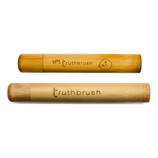 TRUTHBRUSH Beautiful Tiny Bamboo Travel Case
