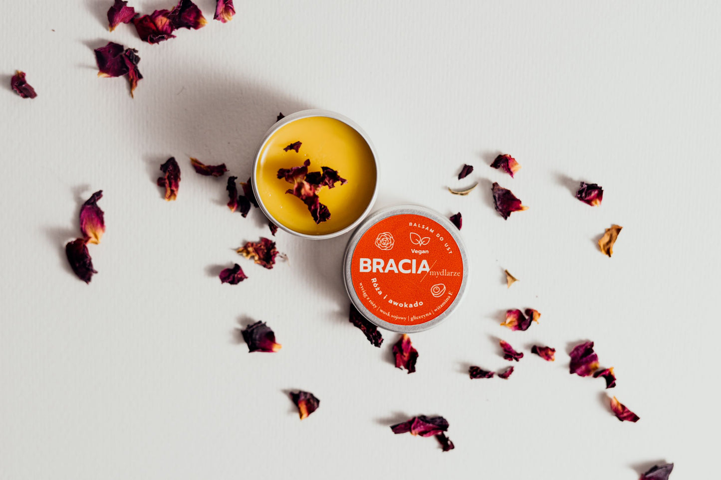Bracia Mydlarze/The Soap Brothers Rose and Avocado Lip Balm
