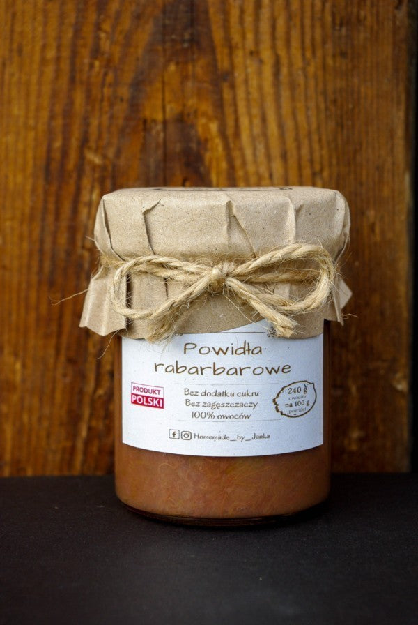 HOMEMADE BY JANKA Rhubarb Jam 220g Best Before 13.05.2024