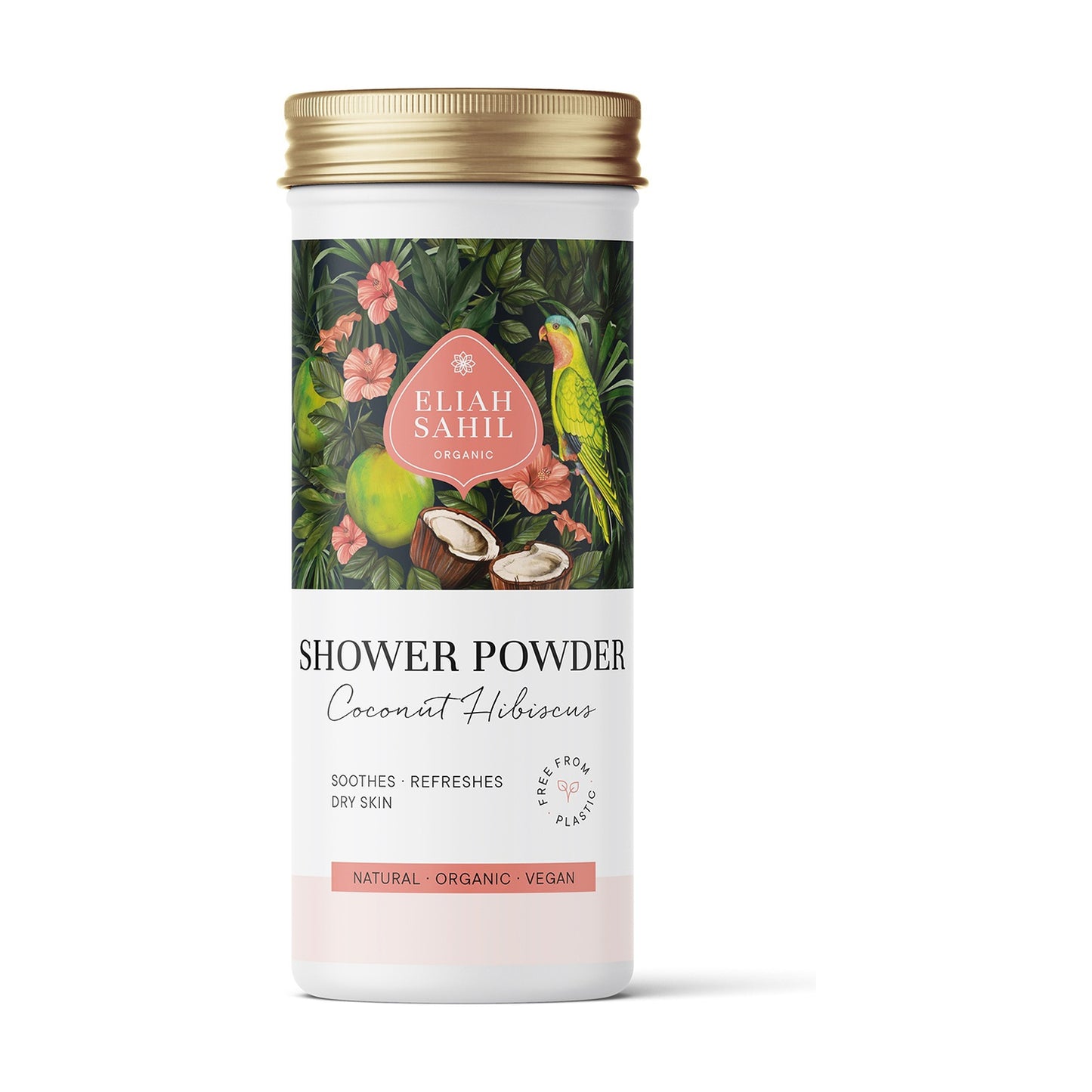 ELIAH SAHIL Bio Shower Powder Coconut Hibiscus | 90g