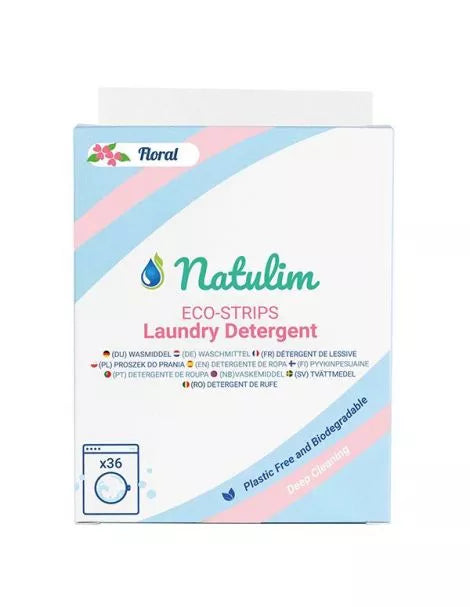 NATULIM Laundry Detergent Eco Strips FLORAL | 40 Loads