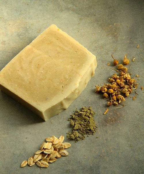 BROOKLYN GROOVE Soap for Sensitive Skin- Cucumber, Oatmeal, Chamomile | 120g