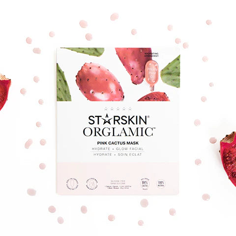 STARSKIN ORGLAMIC™ Pink Cactus Oil Sheet Mask