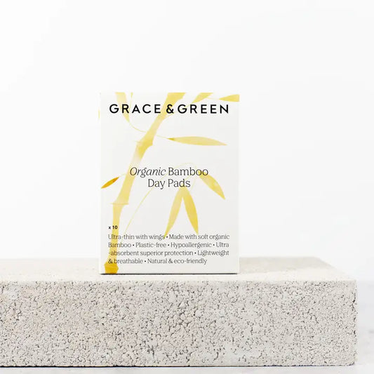 GRACE & GREEN Organic Bamboo Day Pads with Wings