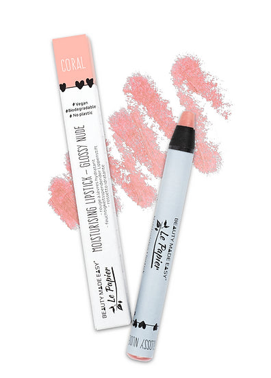 BEAUTY MADE EASY Moisturising Lipstick Glossy Nude Coral | 6g