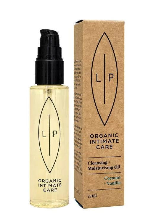 LIP Organic Intimate Care Care Cleansing & Moisturising Oil, Coconut + Vanilla | 75ml ( a little bit damaged packaging )