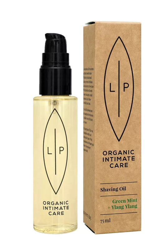 LIP Intimate Care Organic Shaving Oil, Green Mint + Ylang Ylang | 75ml