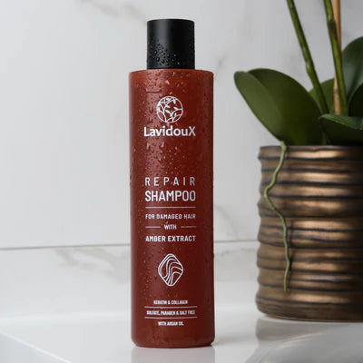 LavidouX Hair Repair Shampoo & Conditioner Set Amber Extract&Argan Oil | 500ml