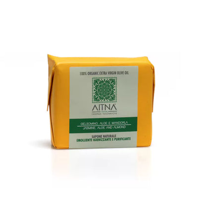 AITNA VOLCANIC ESSENCE Natural Soap Jasmine, Aloe Vera and Almond | 100gr