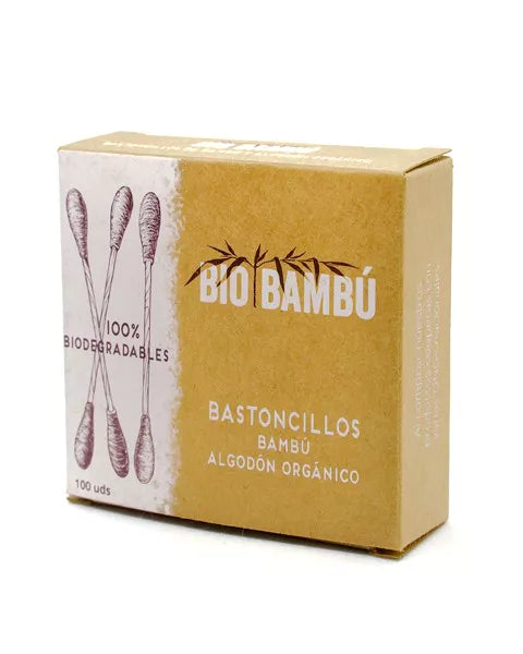 BioBambú  Organic Bamboo Cotton Swabs | Q-Tips 100 pcs.