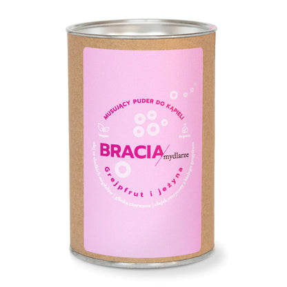 Bracia Mydlarze Grapefruit and Blackberry | Sparkling Bath Powder | 300g
