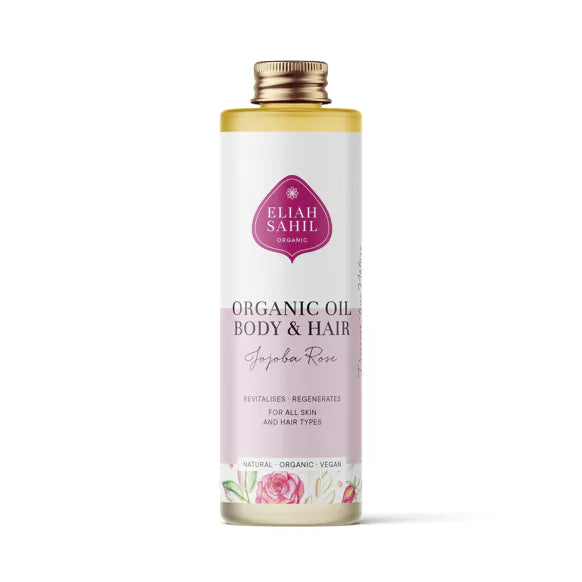 ELIAH SAHIL Organic Oil Body & Hair Jojoba Rose | 100ml