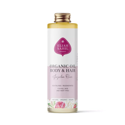 ELIAH SAHIL Organic Oil Body & Hair Jojoba Rose | 100ml