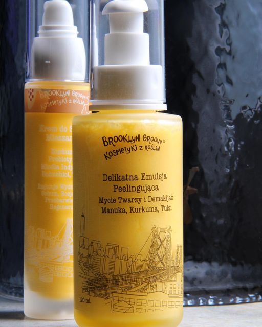 BROOKLYN GROOVE  Gentle Peeling Emulsion for Face Washing and Make-up Removal Manuka, Turmeric, Tulsi  | 120ml