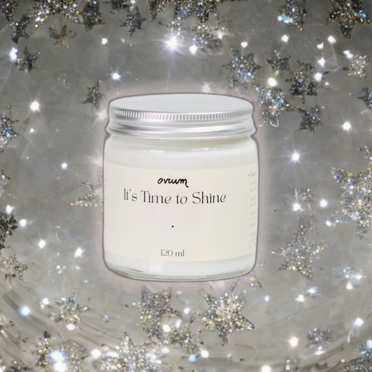 it's time to shine, empowering fragrance, delicate scent candle, are soy candles better, ovium uk