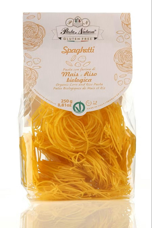 PASTA NATURA Organic Corn and Rice Spaghetti, Gluten Free & Vegan | 250g