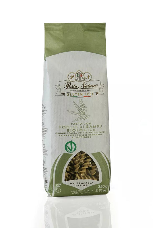 PASTA NATURA Fusilli with Organic Bamboo Leaves, Gluten Free & Vegan | 250g