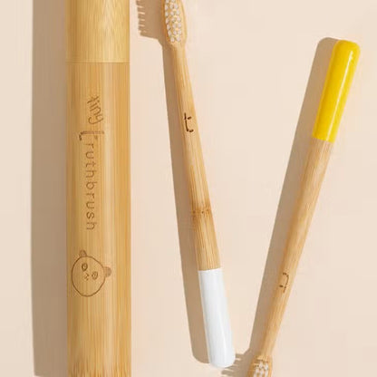 Truthbrush Tiny Bamboo Toothbrush for Children - Sunshine Yellow | Soft
