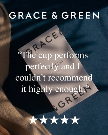 GRACE & GREEN  Period Cup Size B Translucent ( a little bit damaged box )