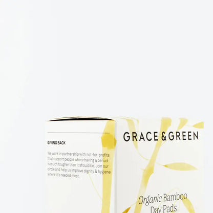 GRACE & GREEN Organic Bamboo Day Pads with Wings