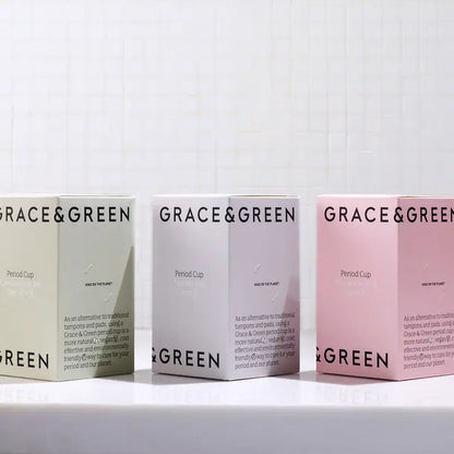 GRACE & GREEN  Period Cup Size B Translucent ( a little bit damaged box )