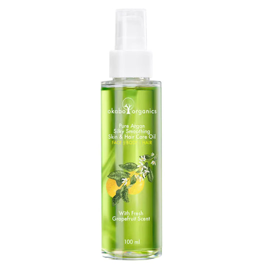 OKABO ORGANICS Pure Argan Oil with Fresh Grapefruit Scent, FACE BODY HAIR | 100ml