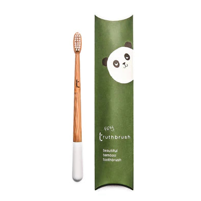 Truthbrush Tiny Bamboo Toothbrush for Children - Cloud White | Soft