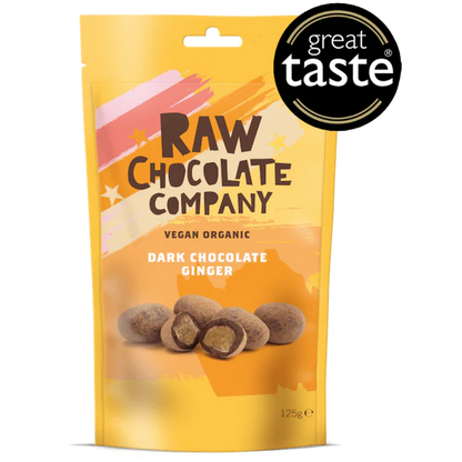 RAW CHOCOLATE COMPANY Dark Chocolate Ginger &  Salty Hazelnuts Gift Tube | 180g Best Before the end of September 2024