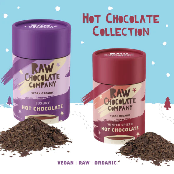 RAW CHOCOLATE COMPANY Winter Spiced Luxury Hot Chocolate, Vegan, Organic | 200g