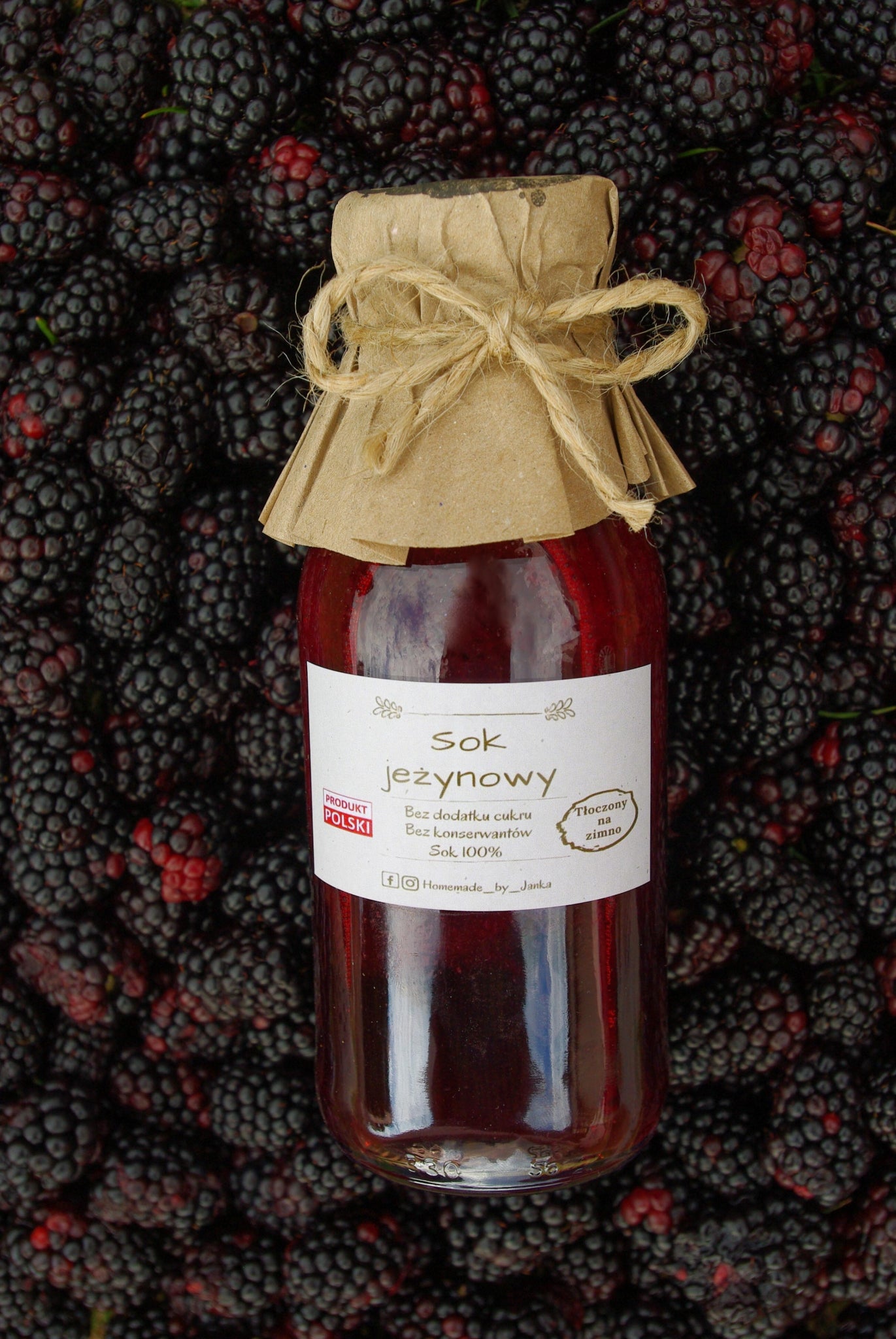 HOMEMADE BY JANKA   Blackberry Juice  | Cold Pressed | 330ml