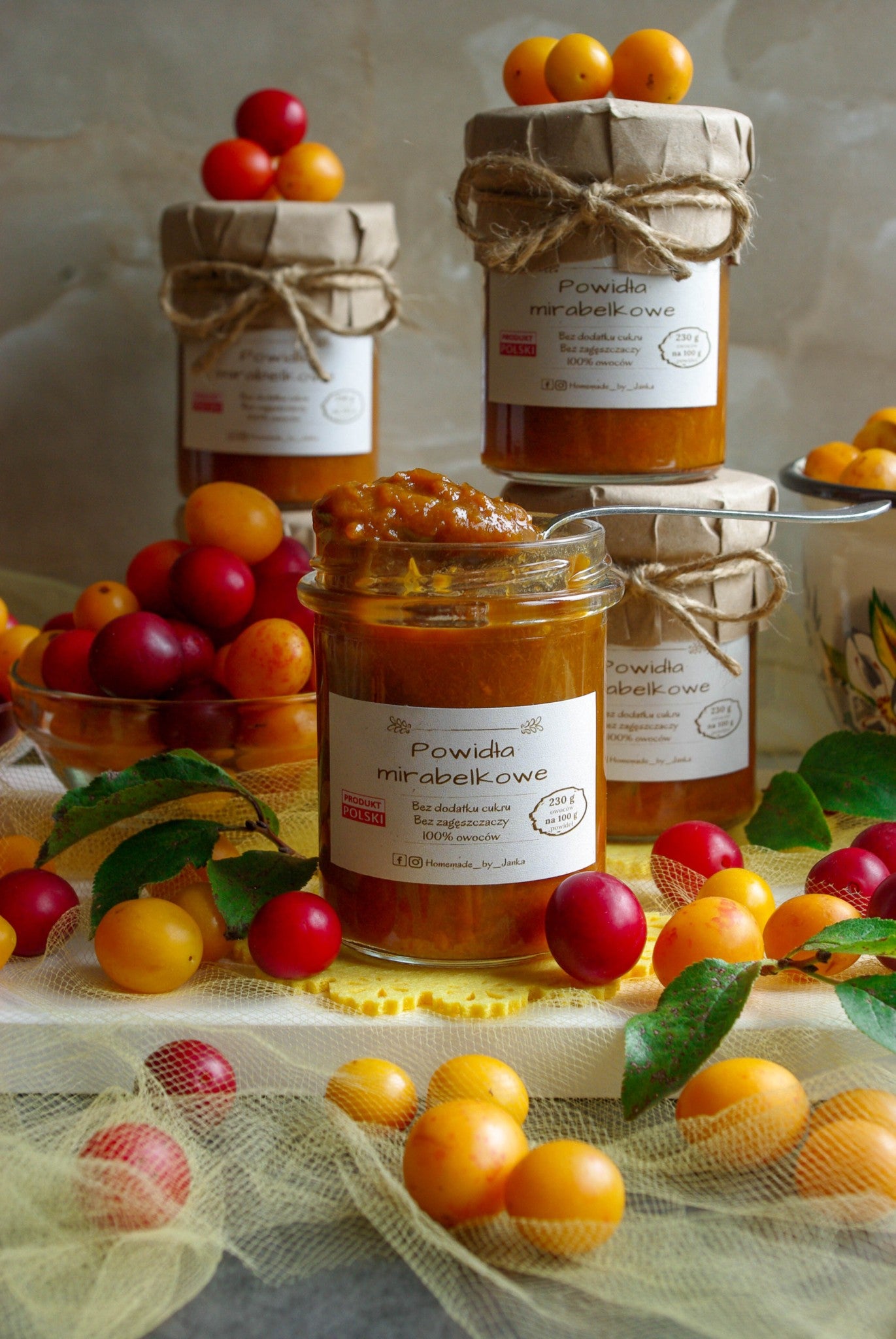HOMEMADE BY JANKA   Mirabelle Jam  | 220g