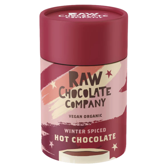 RAW CHOCOLATE COMPANY Winter Spiced Luxury Hot Chocolate, Vegan, Organic | 200g