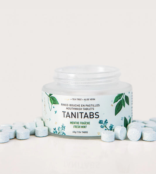 TANIT  Mouthwash Tablets - Reusable Jar - 124 Tablets  | 4 Months Supply