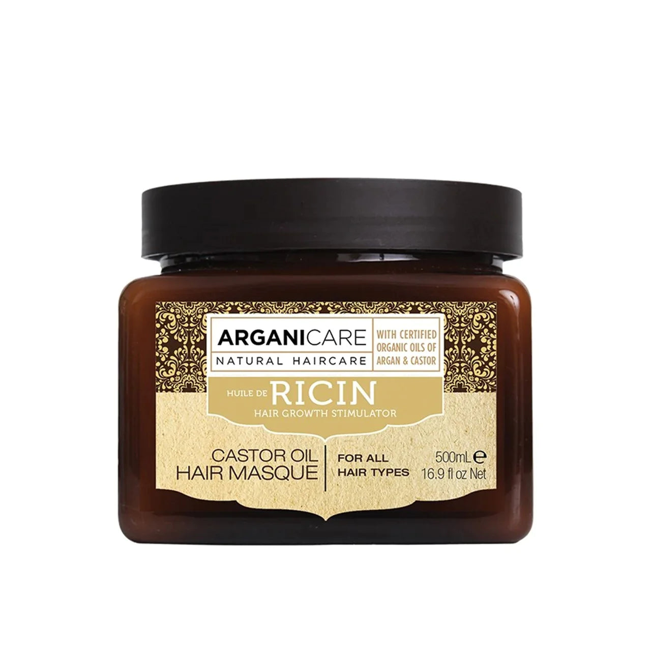ARGANICARE RICIN Castor Oil Hair Masque Hair Growth Stimulator | 500ml ( slightly damaged packaging )